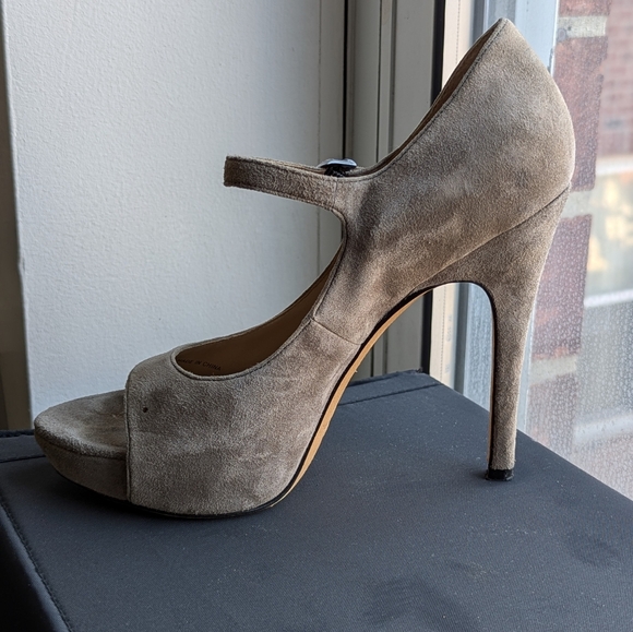 Via Spiga Platform Suede Heels - Picture 4 of 8
